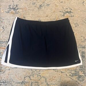 Nike Navy and White Women's Skirt